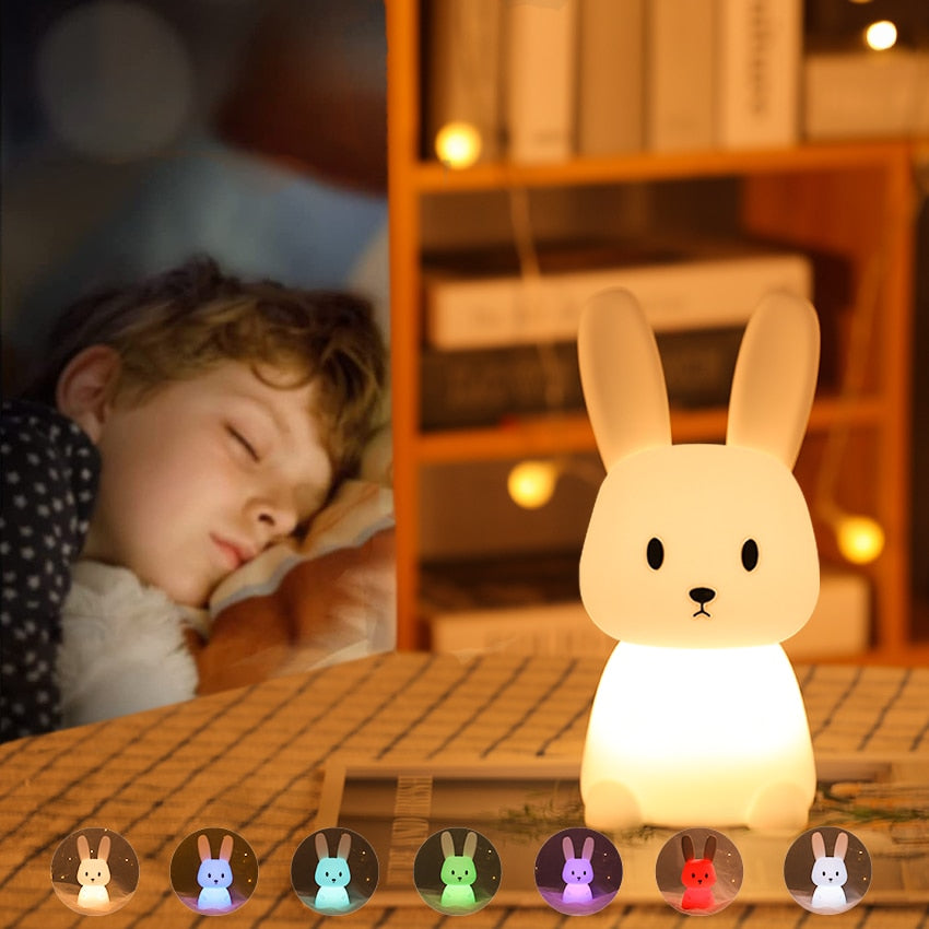 Veilleuse Lapin™|Lapin lumineux de compagnie - bebemum